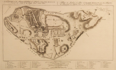 Survey of the House, Gardens &amp; Park of Claremount. One of the Seats 