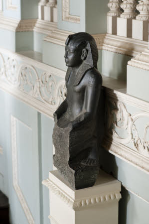Green schist figure of Rameses IV, The Vyne, Hampshire.