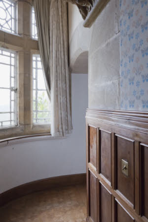 The Oriel window in the passage between the Bedroom and Boudoir at Knightshayes Court, Devon - National Trust Images