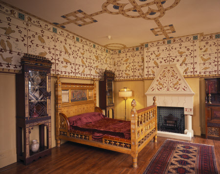 This ornate bedroom at Knightshayes Court, Devon - National Trust Images