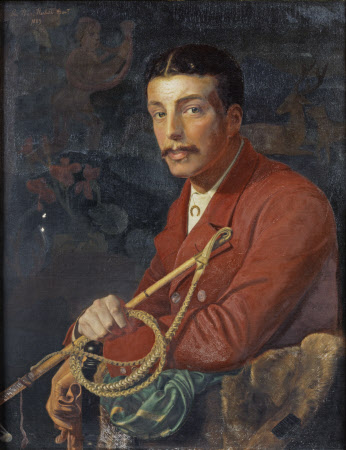 PORTRAIT OF SIR THOMAS FERMOR-HESKETH, 7th Bt, by Sandys, at Rufford Old Hall, Lancashire