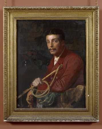 PORTRAIT OF SIR THOMAS FERMOR-HESKETH, 7th Bt, (1849-1924) by Sandys at Rufford Old Hall, Lancashire