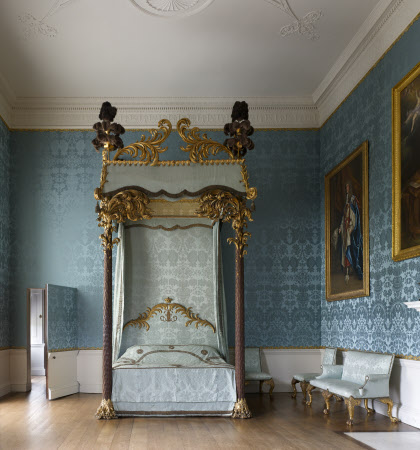 Bedroom in the State Apartments at Kedleston Hall, Derbyshire