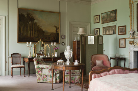 Mrs Bambridge's Bedroom at Wimpole Hall, Cambridgeshire.